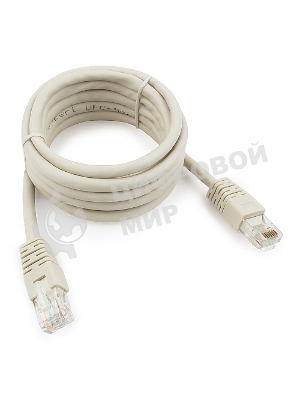 Патч-корд UTP Cablexpert PP6U-2M cat.6, 2м, литой, многожильный, серый