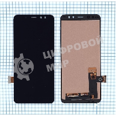 Дисплей для Samsung Galaxy A8 (2018) SM-A530F в сборе с тачскрином (TFT) черный