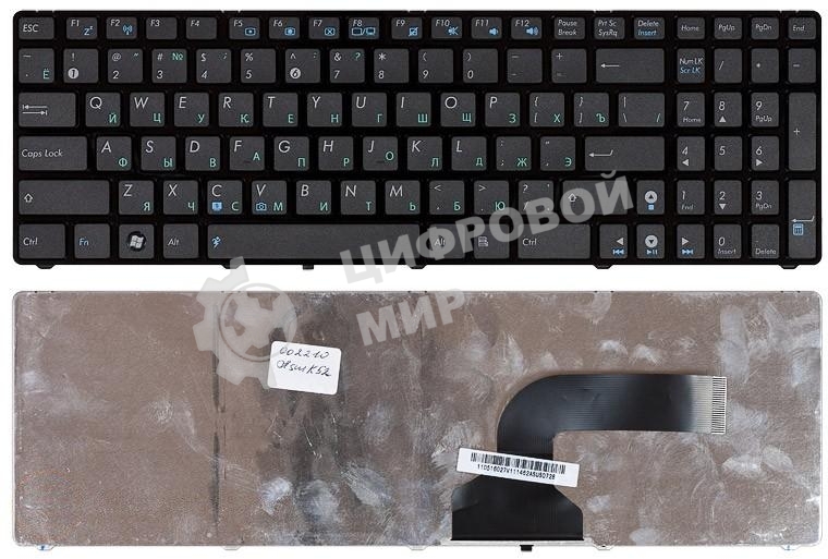 Клавиатура для ноутбука Asus K52 K53 G73 A52 G60 черная с рамкой