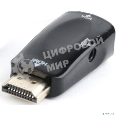 Адаптер Filum HDMI - VGA, 0.15 м., разъемы: HDMI A male-VGA female-mini jack female, пакет. (FL-A-HM-VGAF-mjack-1)