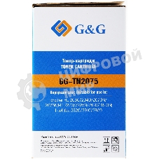 Картридж лазерный G&G GG-TN2075 черный (2500 стр.) для Brother DCP-7010/7010R/7020/7025/7025R/FAX-2820/2825/2825R/2920/2920R/HL-2030/2030R/2040/2040R/2070N/2070/2070NR/MFC-7225/7225N/7420/7420R/7820/7820N/7820NR/7820R