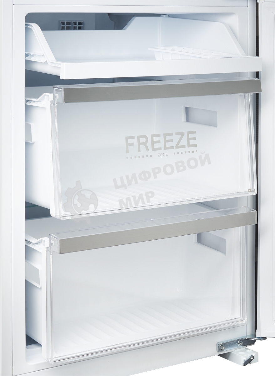 Встраиваемый холодильник Kuppersberg NBM 17863, Габариты(ВхШхГ):178.5x54x54,5; Перенавешиваемые двери, Класс энергопотребления А++ (222 кВт/ч), No-frost, 182л/59л, Уровень шума: 41 Дб