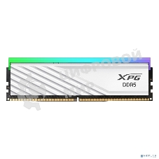 Оперативная память XPG Lancer Blade RGB, DDR5, 32Gb (2x16Gb), 6000MHz, CL34, DIMM, с радиаторами, RGB, белый