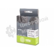 Картридж ленточный Cactus CS-TZ231 12 мм, 8 м, черный шрифт, белый фон, для BROTHER 1010/1280/1280VP/2700VP