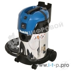 Строительный пылесос Makita VC3011L 1000Вт,3600л\м,210мбар,30л,шланг36ммх3.5м,10.5кг,кор,2нас,2 п\сб,щетка,2адапт,2труб