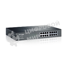 Коммутатор сетевой TP-Link SMB TL-SG1016DE 16-Port Gigabit Easy Smart Switch, 16 10/100/100Mbps RJ45 ports, MTU/Port/Tag-based VLAN, QoS, IGMP Snooping