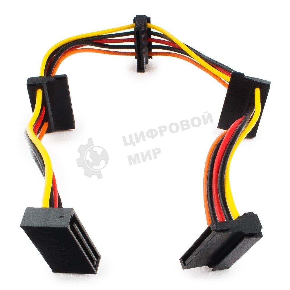 Кабель Cablexpert Кабеля питания SATA, 4x15pin(M)/15pin(F), 40 см (CC-SATAMF-03)