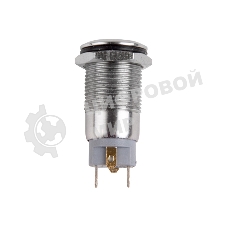 Кнопка антивандальная Rexant Ø12 12В Б/Фикс (4с) (ON)-OFF красная