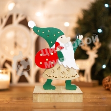 Деревянная фигурка Neon-night с подсветкой 