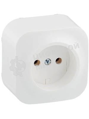 Розетка Legrand 782210 без заземления без шторок (Белая)