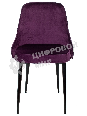 Стул для кухни Бюрократ KF-5_2 комплект 2 шт фиолетовый зигзаг металл черный на ножках