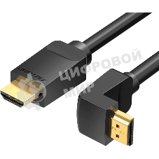 Кабель Vention HDMI High speed v2.0 with Ethernet 19M/19M угол 270 - 2м