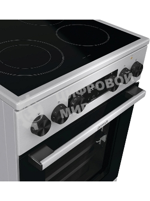Плита электрическая Gorenje GECS5C70XA серебристый, конфорок 4 электрических, духовка 70 л, 50 см x 85 см x 59.4 см