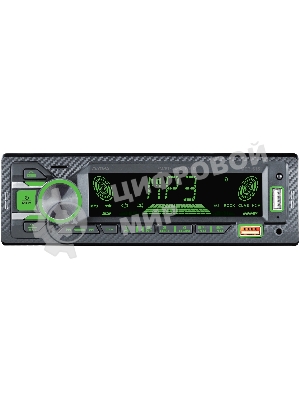 Автомагнитола Digma MCP-515, 1 DIN, Bluetooth, USB Type-A, AUX, пульт ДУ