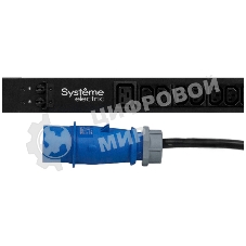 БРП Uniprom, с мониторингом, 0U, 400В, 3Ф, 16A, 36xC13 12xC19, 3м кабель, IEC309