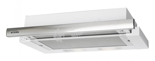 Вытяжка встраиваемая Elikor Интегра 50П-400-В2Л белый/нержавеющая сталь, 50 см, 400 куб. м/ч, 57 дБ