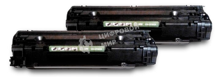 Картридж лазерный Cactus CS-CF283AD черный (1500 стр.) x2уп. для HP LJ Pro M125nw/M127fw