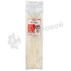 Хомут-стяжкa нейлоновая с тройным замком Rexant 350x4,8 мм, белая, упаковка 100 шт.