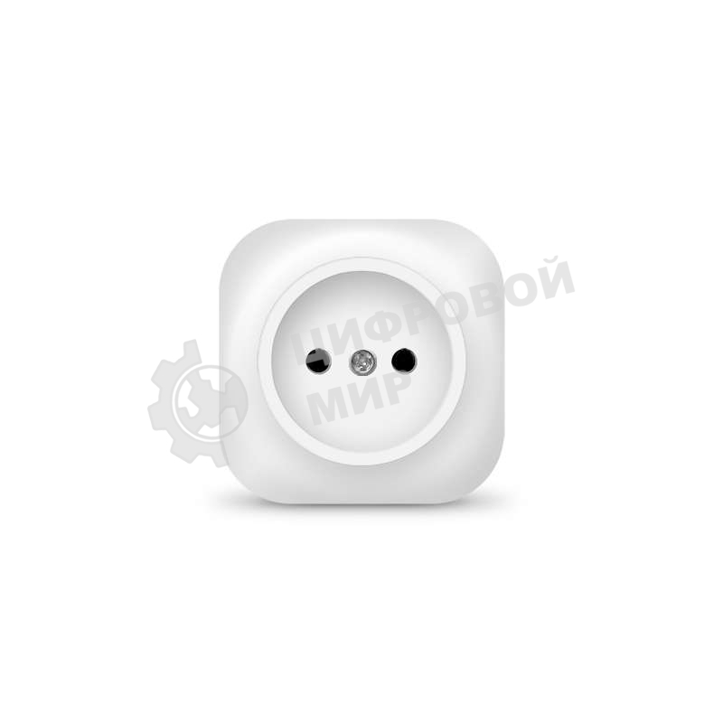 Розетка 1-м ОП 10А IP20 без заземл. белый IONICH 1415