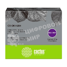 Картридж ленточный Cactus CS-DK11204 черный для Brother P-touch QL-500, QL-550, QL-700, QL-800