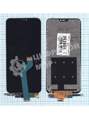 Дисплей для Xiaomi Redmi 6 Pro, Mi A2 Lite в сборе с тачскрином черный