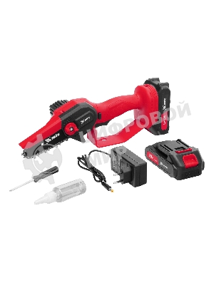 Цепная мини-пила аккумуляторная MTX MCS-100, шина 100 мм, Li-Ion, 20 В