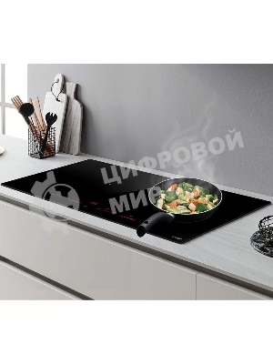 Индукционная варочная панель Elica, 87см, две Bridge zone, сенсорное управление, 9 уровней мощности, Booster, индикатор остаточного тепла, распознование посуды, пауза, подогрев, таймер, черный