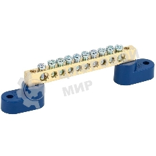 Шина нулевая ШНИ-6х9-10 У2-С на 2-х. угл. изол. IEK YNN10-69-10C2-K07