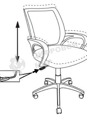 Кресло Бюрократ CH-695NLT красный/черный, сетка/ткань, 120 кг, механизм качания
