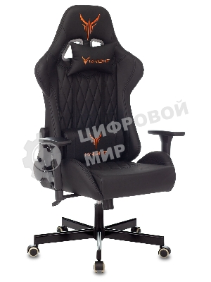 Кресло Knight ARMOR черный, экокожа, 120 кг, механизм качания