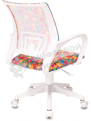 Кресло Бюрократ BuroKIDS 1 W мультиколор, ткань, 120 кг