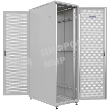 Шкаф серверный NTSS Премиум (NTSS-R22U60100PD/PD) напольный 22U 600x1000мм пер.дв.перфор. задн.дв.перфор. 900кг серый IP20 сталь