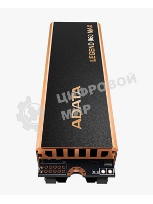 Накопитель SSD ADATA LEGEND 960 MAX, 4Tb, M.2 2280, PCIe 4.0 x4, NVMe, R/W 7400/6800, с радиатором