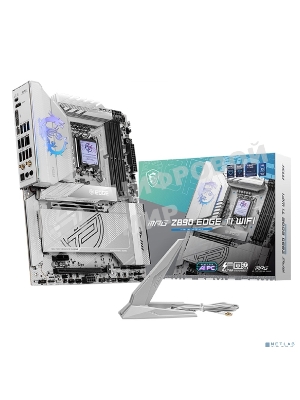 Материнская плата MSI MPG Z890 EDGE TI WIFI, LGA 1851, Intel Z890, 4xDDR5, 4xSATA, 5xM.2, 1xPCIe 5.0 x16, 1xPCIe 4.0 x4, 1xPCIe x1, 1xHDMI, 1x5Gb LAN, 1xUSB-A 2.0, 4xUSB-A 3.2 Gen 1, 4xUSB-A 3.2 Gen 2, 1xUSB-C 3.2 Gen 2, 2xUSB-C Tb4, 2x3.5 мм, 7.1, ATX