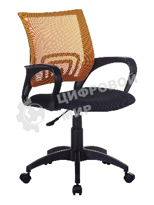 Кресло Бюрократ CH-695NLT оранжевый/черный, сетка/ткань, 120 кг, механизм качания
