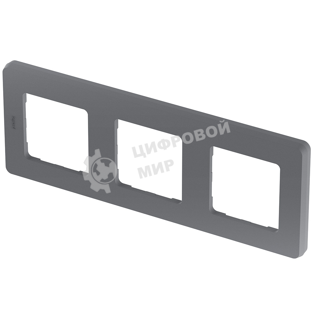 Рамка 3 поста дымчатый Inspiria