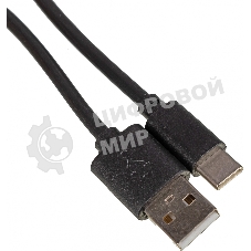 Кабель USB (m)-USB Type-C (m) 1м черный