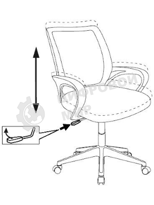 Кресло Бюрократ BuroKIDS 1 W мультиколор, ткань, 120 кг