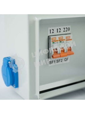 Ящик с понижающим трансформатором ЯТП 0.25 220/36В (3 авт. выкл.) IP54 Кострома ОС0000016261