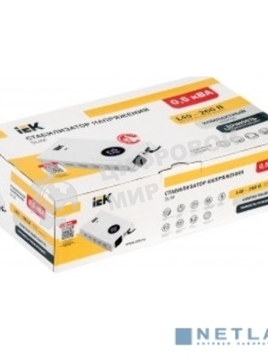 Стабилизатор напряжения настенный SLIM 0,5кВА IEK IVS22-1-D05-09