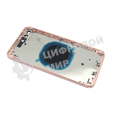 Задняя крышка (корпус) в сборе с рамкой для Apple iPhone 8 Plus розовый (Rose Gold)