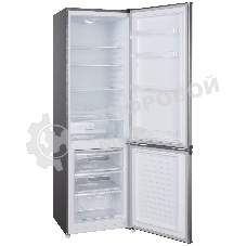 Холодильник Evelux FS 2220 X серый двухкамерный 188/64л морозилка снизу