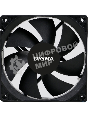 Вентилятор для корпуса Digma DFAN-90 черный, 90 мм, 1800 об/мин, 23 дБ, 3 pin
