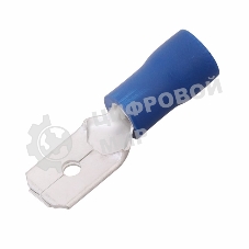 Клемма плоская Rexant изолированная (КПИ штекер - 6.3мм) 1.5-2.5мм (MDD2-250, VM2-250) (100 шт. в уп.)