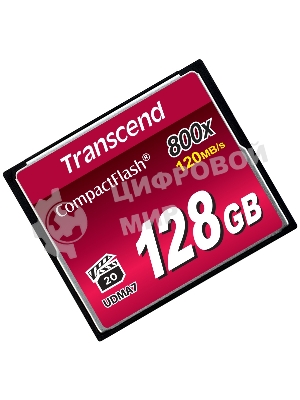 Флеш карта CF 128Gb, Transcend Ultra Speed 800X