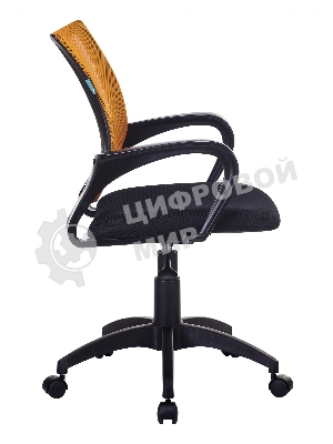Кресло Бюрократ CH-695NLT оранжевый/черный, сетка/ткань, 120 кг, механизм качания
