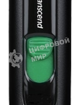 Флешка USB Transcend JetFlash 790C (TS128GJF790C), 128Gb, USB 3.2, R/W 90/60, черный/зеленый