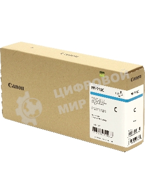 Картридж струйный Canon PFI-710 C 2355C001 голубой (700 мл) для Canon TX-2000/TX-3000/TX-4000