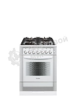 Плита комбинированная Gefest ПГЭ 6502-02 0042 белый, конфорок 4 газовых, духовка 55 л, 60 см x 85 см x 60 см