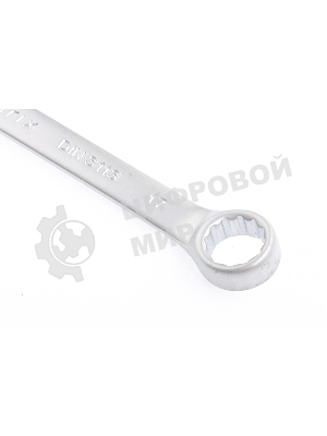 Ключ комбинированный Matrix 17 мм, CrV, матовый хром